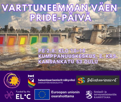 Varttuneemman Väen Pride-päivä Kumppanuuskeskuksella 2.8.2024